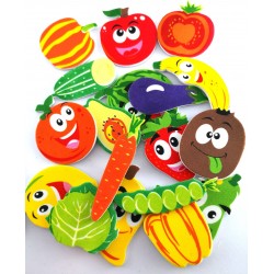 Pianki owoce i warzywa