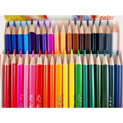 Kredki trójkątne 36kol Deli