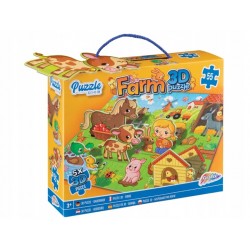 Puzzle 3D farma 3+