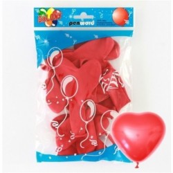 Balony serca 10szt, mix
