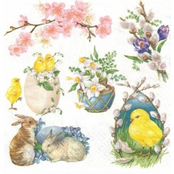 Serwetki kurczaki i kwiatki...