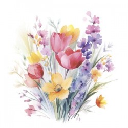 Serwetki bukiet kwiatów,...