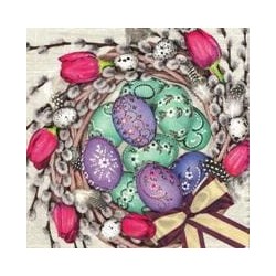 Serwetki pisanki i bazie,...